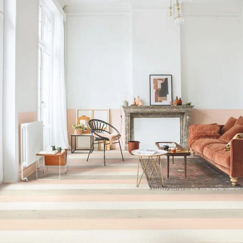 ДУБ РОЗОВЫЙ КРАШЕННЫЙ ЛАМИНАТ  QUICK-STEP  CAPTURE ламинат для пола