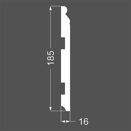Р 19.185.16 ПЛИНТУС  МДФ ЛИКОРН