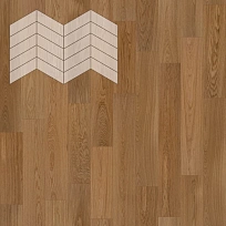 ДУБ НАТУР ГРИДЖ 60° ИНЖЕНЕРНАЯ ДОСКА  LAB ARTE  ФРАНЦУЗСКАЯ ЁЛКА CHEVRON для пола