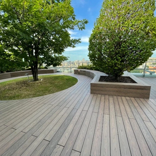 WENGE ТЕРРАСНАЯ ДОСКА  BRUGGAN MULTICOLOR в интерьере № 46148