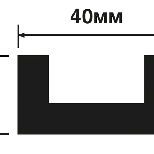 МОЛДИНГ LB40 BR395 ПЛИНТУС  HIWOOD