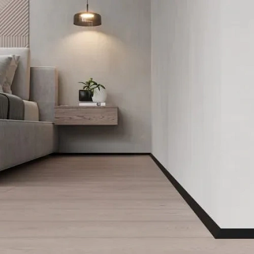 МИКРО ПЛИНТУС ЛАЙН УГЛОВОЙ ЧЁРНЫЙ ПЛИНТУС  ЛИКОРН ЛАЙН