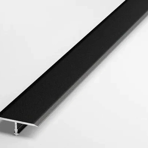 СТЫК Т-ОБРАЗНЫЙ ЧЕРНЫЙ МАТОВЫЙ ПОРОГИ  РУССКИЙ ПРОФИЛЬ № 47366