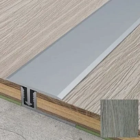 СТЫК Т-ОБРАЗНЫЙ ДУБ БОМОНТ ГРЕЙ ПОРОГИ  РУССКИЙ ПРОФИЛЬ фото напольных порожков