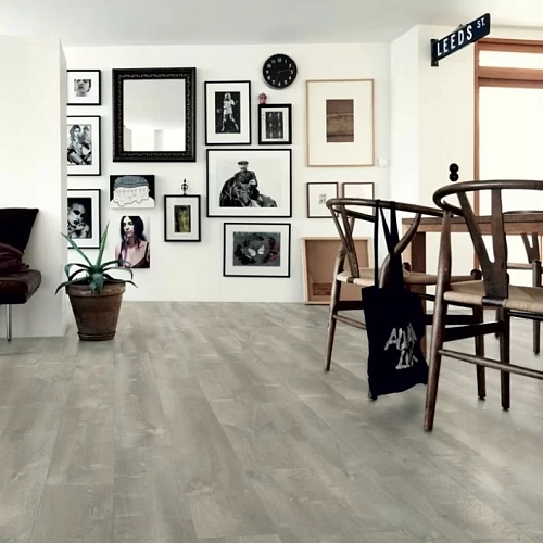ДУБ РЕЧНОЙ СЕРЫЙ КВАРЦ ВИНИЛ PERGO LVT OPTIMUM CLICK MODERN PLANK
