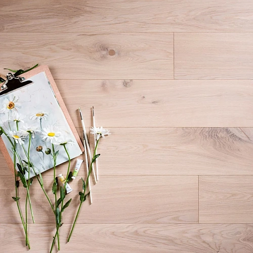 Акварельный белый ПАРКЕТНАЯ ДОСКА COSWICK ТРЁХСЛОЙНАЯ Экзотическая