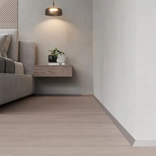 МИКРО ПЛИНТУС ЛАЙН УГЛОВОЙ СЕРЕБРИСТЫЙ ПЛИНТУС  ЛИКОРН ЛАЙН