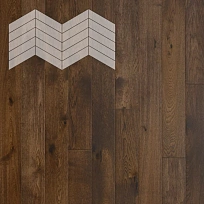 ДУБ РУСТИК КОНЬЯК 60° ИНЖЕНЕРНАЯ ДОСКА  LAB ARTE  ФРАНЦУЗСКАЯ ЁЛКА CHEVRON для пола