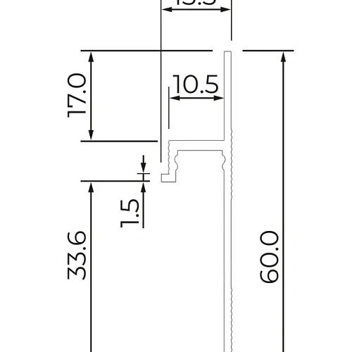 ТЕНЕВОЙ ПРОФИЛЬ ЧЁРНЫЙ ПЛИНТУС  ЛИКОРН ЛАЙН