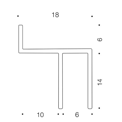 ТЕНЕВОЙ ПЛИНТУС БЕЗ ПОДСВЕТКИ ЧЁРНЫЙ ПЛИНТУС  ЛИКОРН ЛАЙН