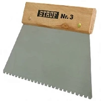 Шпатель для нанесения клея №3 ИНСТРУМЕНТЫ ДЛЯ УКЛАДКИ  STAUF