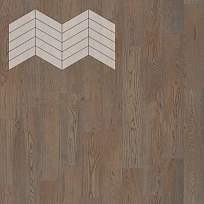 ДУБ РУСТИК GRIS 60° ИНЖЕНЕРНАЯ ДОСКА  LAB ARTE  ФРАНЦУЗСКАЯ ЁЛКА CHEVRON для пола