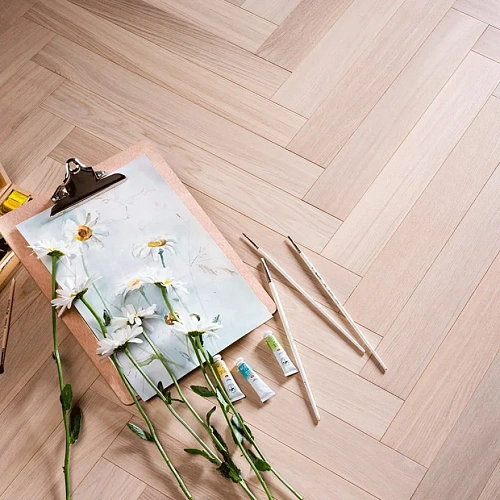 Акварельный белый ПАРКЕТНАЯ ДОСКА COSWICK