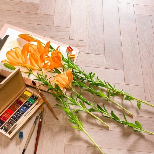 Титановый буфф ПАРКЕТНАЯ ДОСКА COSWICK