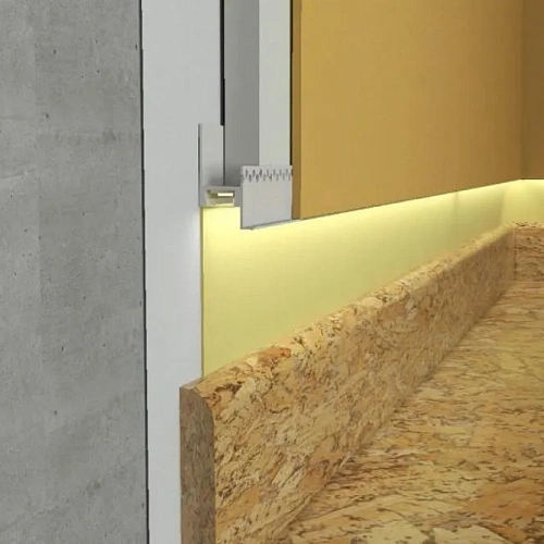 ПРОФИЛЬ ДЛЯ ГКЛ СВЕТОДИОДНЫЙ ПЛИНТУС  FEZARD