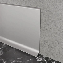 ПЛИНТУС ПЛОСКИЙ 80 мм СЕРЕБРО ПЛИНТУС  FEZARD