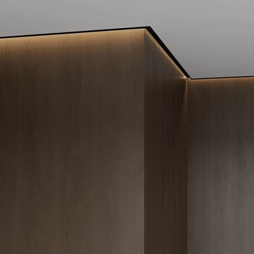 ТЕНЕВОЙ ПРОФИЛЬ ПОТОЛОЧНЫЙ ПЛИНТУС  ЛИКОРН ЛАЙН