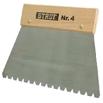 Шпатель для нанесения клея №4 ИНСТРУМЕНТЫ ДЛЯ УКЛАДКИ  STAUF