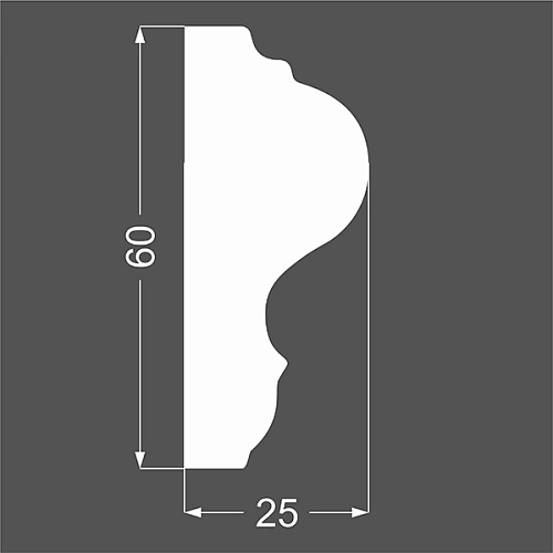 М 6.60.25 ПЛИНТУС  МДФ ЛИКОРН