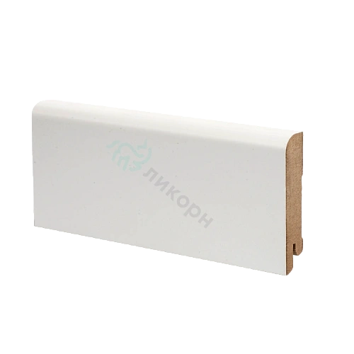 K-02 БЕЛЫЙ ПЛИНТУС  МДФ ЛИКОРН