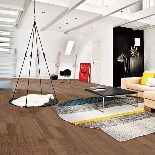 ОРЕХ ЦВЕТОК ЛИННЕЯ ПАРКЕТНАЯ ДОСКА KAHRS ЛОДЖ