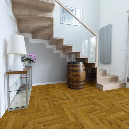 OAK BROWN SUGAR ПАРКЕТНАЯ ДОСКА BARLINEK ВЕНГЕРСКАЯ ЁЛКА