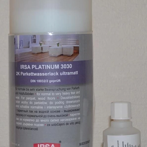 PLATINUM ЭКСТРА ПОЛИУРЕТАНОВЫЙ МАТОВЫЙ 1 л. ПАРКЕТНЫЙ ЛАК  IRSA