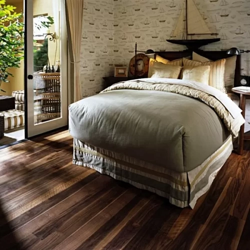 ОРЕХ ДОЖДЬ ЛИННЕЯ ПАРКЕТНАЯ ДОСКА KAHRS ЛОДЖ