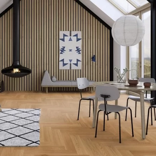 ДУБ ADAGIO ПАРКЕТНАЯ ДОСКА BOEN HERRINGBONE