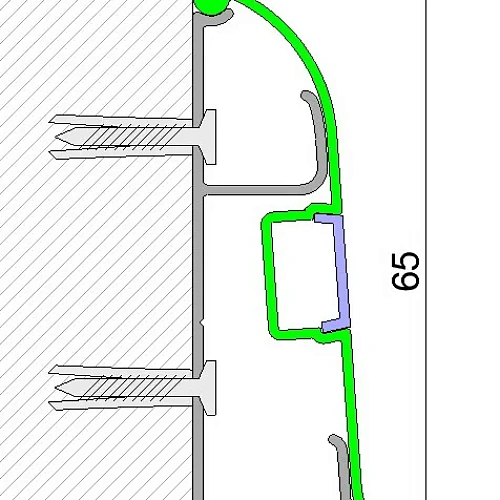 КРЕПЁЖНАЯ КЛИПСА ПЛИНТУС  FEZARD