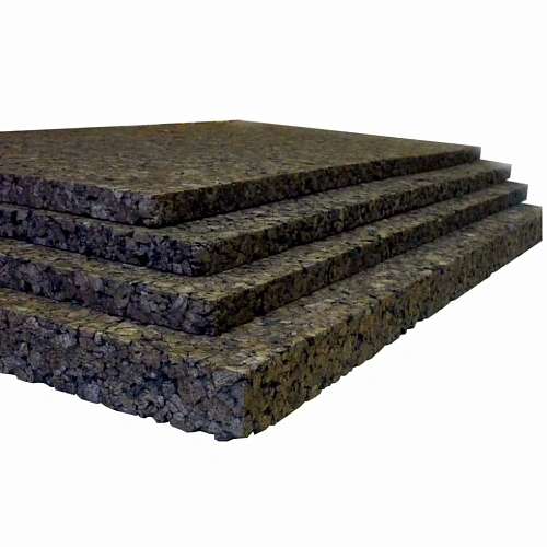 АГЛОМЕРИРОВАННАЯ ПРОБКОВАЯ ПЛИТА ЧЁРНАЯ 25 ПОДЛОЖКА  IBERCORK для напольных покрытий