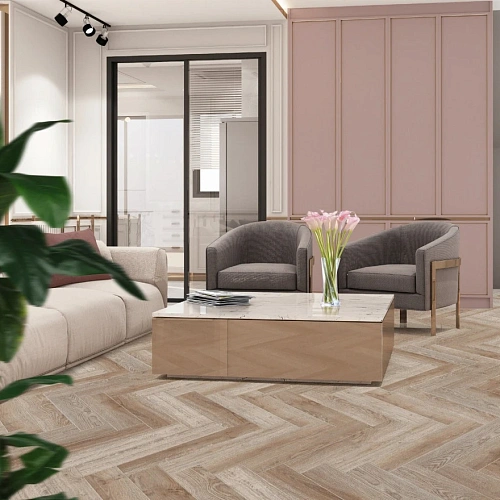 ДУБ ЛИЛЛЬ КВАРЦ ВИНИЛ CRONAFLOOR HERRINGBONE