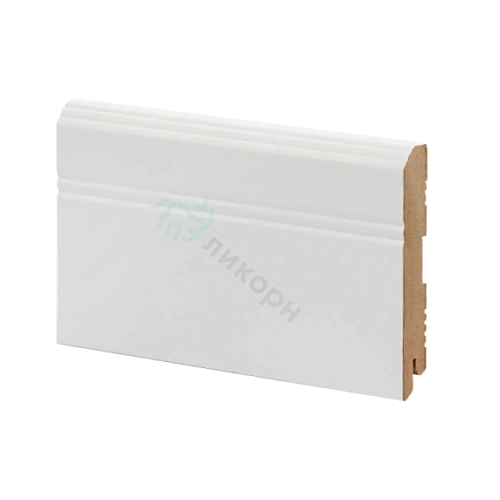 К-07 БЕЛЫЙ ПЛИНТУС  МДФ ЛИКОРН