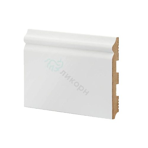 К-08 БЕЛЫЙ ПЛИНТУС  МДФ ЛИКОРН