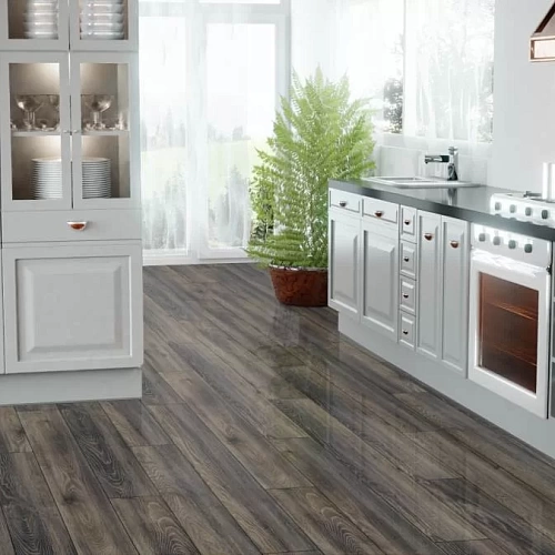 ДУБ КАНЬОН ЧЁРНЫЙ ЛАМИНАТ  FALQUON  BLUE LINE WOOD 10 ламинат для пола