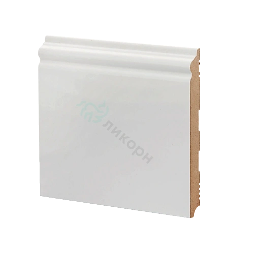 К-21 БЕЛЫЙ ПЛИНТУС  МДФ ЛИКОРН