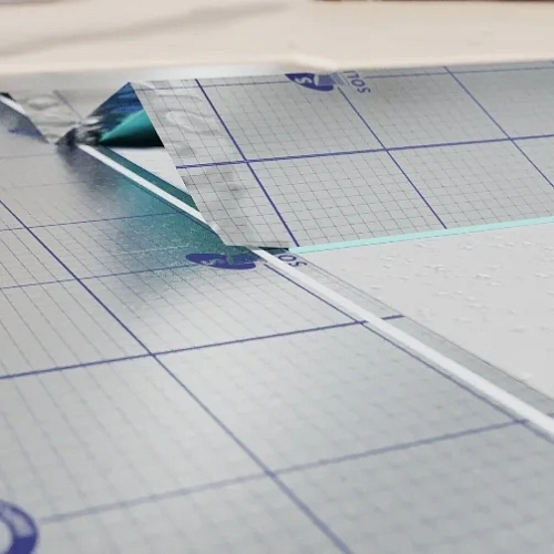 ПОДЛОЖКА-ГАРМОШКА С ПАРОИЗОЛЯЦИЕЙ 5 мм ПОДЛОЖКА  SOLID для напольных покрытий