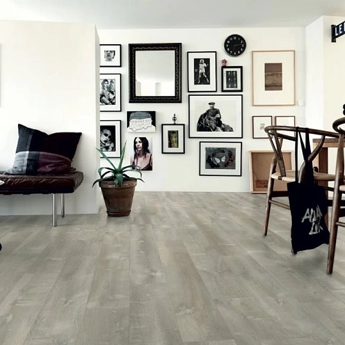 ДУБ РЕЧНОЙ СЕРЫЙ КВАРЦ ВИНИЛ PERGO LVT OPTIMUM MODERN PLANK GLUE