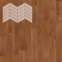 ДУБ НАТУР ХАНИ 60° ИНЖЕНЕРНАЯ ДОСКА  LAB ARTE  ФРАНЦУЗСКАЯ ЁЛКА CHEVRON для пола