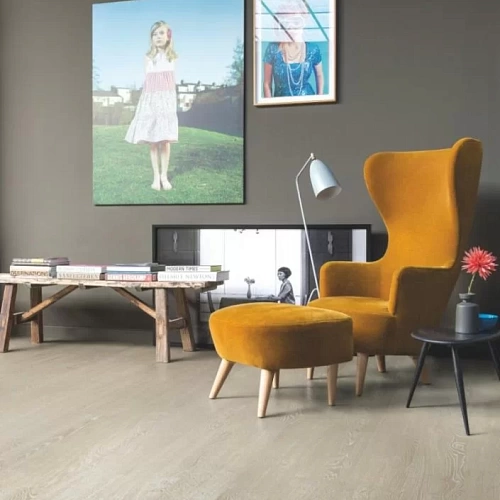 ДУБ СВЕТЛО-СЕРЫЙ СЕРЕБРИСТЫЙ ЛАМИНАТ  QUICK-STEP  DESIRE ламинат для пола