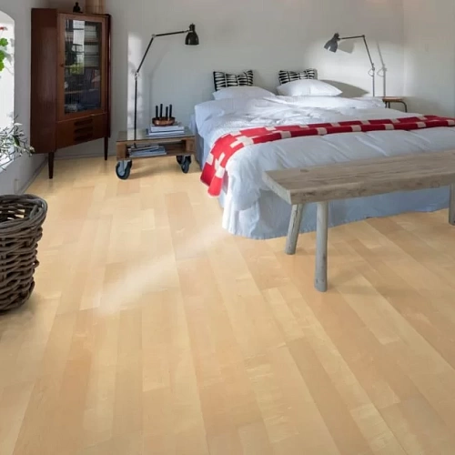 КЛЁН КАНАДСКИЙ КРЕМ ПАРКЕТНАЯ ДОСКА KAHRS ЛИВИНГ