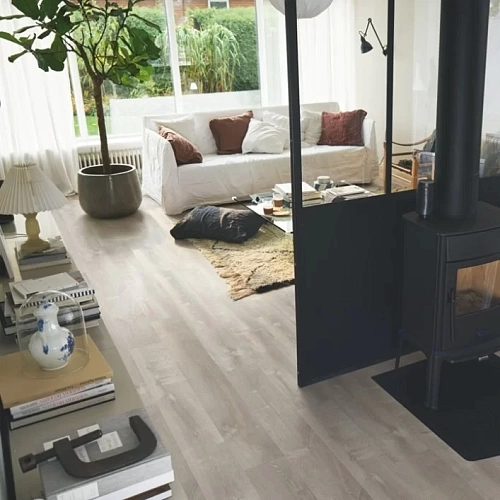 ДУБ РЕЧНОЙ СЕРЫЙ КВАРЦ ВИНИЛ PERGO LVT OPTIMUM CLICK MODERN PLANK