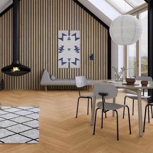 ДУБ ADAGIO ПАРКЕТНАЯ ДОСКА BOEN HERRINGBONE