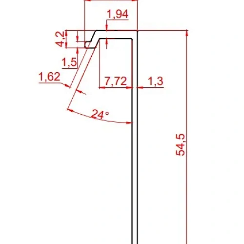 СКРЫТЫЙ ПЛИНТУС СЕРЕБРИСТЫЙ МАТОВЫЙ ПЛИНТУС  ЛИКОРН ЛАЙН