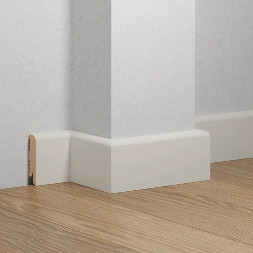 K-02 СВЕТЛО-СЕРЫЙ ПЛИНТУС  МДФ ЛИКОРН