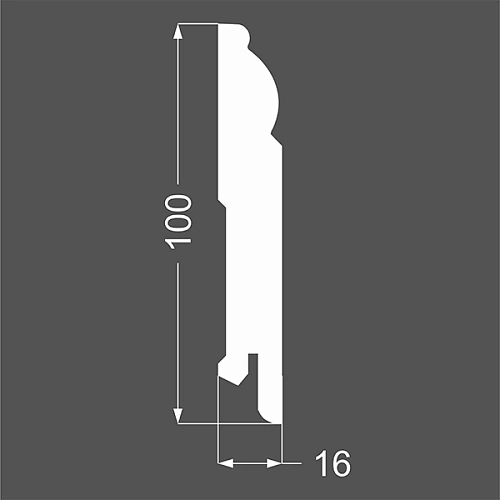 Р 4.100.16 ПЛИНТУС  МДФ ЛИКОРН
