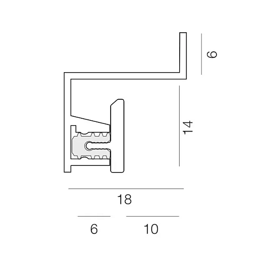 НАКЛАДКА ДЛЯ ТЕНЕВОГО ПЛИНТУСА ЧЁРНАЯ ПЛИНТУС  ЛИКОРН ЛАЙН