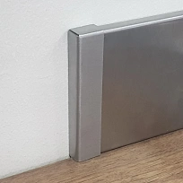 ТОРЦЕВАЯ ЗАГЛУШКА НАКЛАДНАЯ НЕРЖ. СТАЛЬ ПЛИНТУС  FEZARD