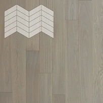 ДУБ СЕЛЕКТ CONCRETE 60° ИНЖЕНЕРНАЯ ДОСКА  LAB ARTE  ФРАНЦУЗСКАЯ ЁЛКА CHEVRON для пола