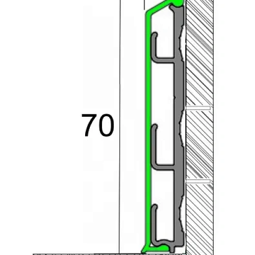 КРЕПЁЖНАЯ КЛИПСА ПЛИНТУС  FEZARD